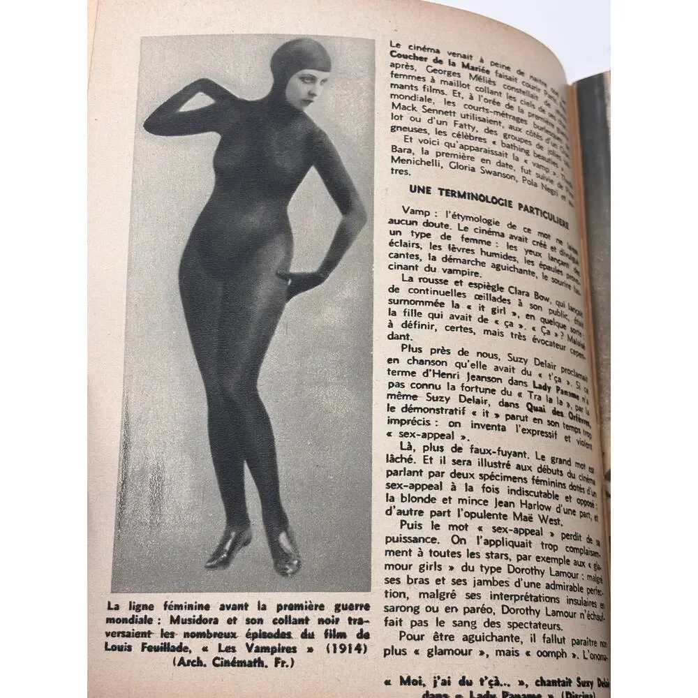 Enquetes Cinema et Sexualite Vintage French Magazine 1950s Martine Carol Pin Up